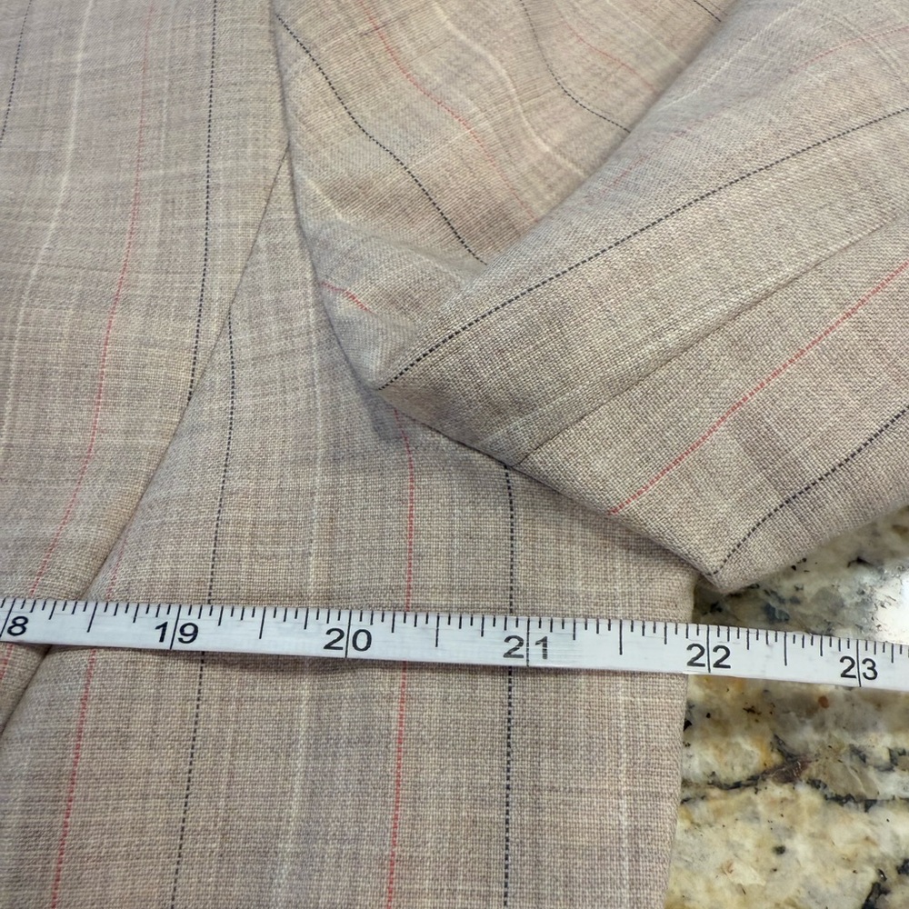 Pendleton wool blend pin striped blazer orange li… - image 9